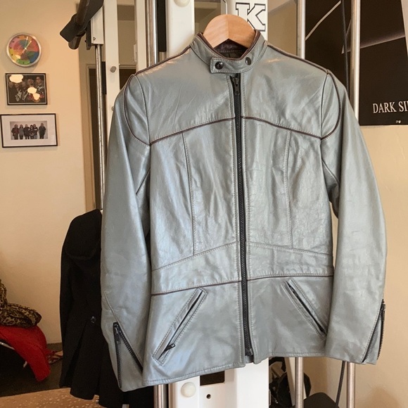 GOLDEN CROWN BY BRISTOL Leather Jacket Small/12 - Picture 1 of 4